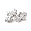 Leaf 304 Stainless Steel Stud Earrings for Women EJEW-L272-034P-07-2
