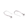 Anti-Tarnish Rhodium Plated 925 Sterling Silver Earring Hooks STER-N016-27P-2