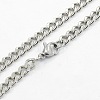 Tarnish Resistant Men's 304 Stainless Steel Curb Chain Necklaces STAS-O037-57P-1