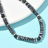 Natural African Turquoise(Jasper) & Non-magnetic Synthetic Hematite Beaded Bracelets for Women BJEW-Z148-03P-05-5