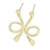 Brass Ear Studs Findings LS-KK-R154-02G-1