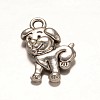 Tibetan Style Alloy Puppy Pendants LS-PALLOY-ZN48262-AS-RS-1