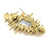 Rectangle Alloy Rhinestone Brooches for Backpack Clothes LS-JEWB-P042-06AG-2