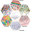 Rectangle Plastic Organizer Storage Boxes with 30Pcs Mini Square Nail Art Small Items Cases CON-PA0001-09-5