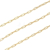Rack Plating 925 Sterling Silver Paperclip Chains STER-P064-02G-1