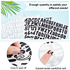 AHADERMAKER 8 Sheets 4 Styles Plastic Self-adhesive Label Stickers DIY-GA0004-01-3
