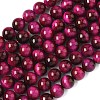 Natural Rose Tiger Eye Beads Strands G-G099-10mm-12-5