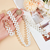 1Pc Acrylic Pearl Braided Stretch Chain Belts AJEW-CP0008-12B-3
