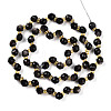 Natural Silver Obsidian Beads Strands G-T141-51-2