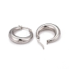 Ring 304 Stainless Steel Hoop Earrings EJEW-O032-13P-2