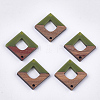 Resin & Walnut Wood Links connectors RESI-S367-15C-1