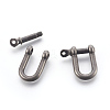 304 Stainless Steel Screw D-Ring Anchor Shackle Clasps STAS-O114-096A-AS-2