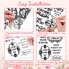 3 Sheets 3 Styles Flower PVC Waterproof Decorative Stickers DIY-WH0404-055-3