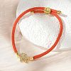 Adjustable Nylon Cord Bracelets LS-BJEW-C096-01G-18-1