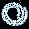 Handmade Evil Eye Lampwork Beads Strands LAMP-WH0006-05J-2