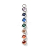 Brass Micro Pave Cubic Zirconia Pendants KK-A295-06C-P-1