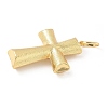 Cross Brass Big Pendants KK-M327-07D-G-2