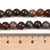 Natural Petrified Wood Round Bead Strands G-F266-08-6mm-5