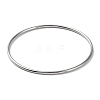 Non-Tarnish 304 Stainless Steel Simple Plain Bangle for Women BJEW-F461-01A-P-1