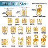 170Pcs 17 Styles Iron Hair Coil Cuffs OHAR-TA0001-12G-4