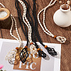 6Pcs Adjustable Braided Waxed Cord Macrame Pouch Necklace Making FIND-YS0001-10-5