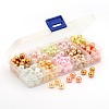 1Box Mixed Style Round Glass Pearl Beads HY-X0002-03-B-3