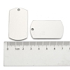 Tarnish Resistant 201 Stainless Steel Rectangle Mirror Polished Finish Stamping Blank Tag Pendants LS-STAS-S031-03-3