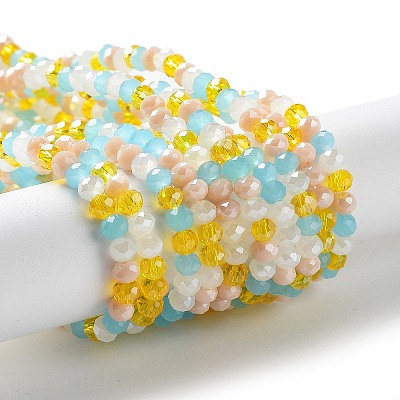 Glass Beads Strands EGLA-A034-M4mm-52-1