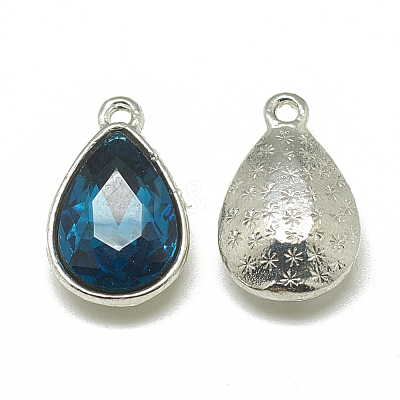 Alloy Glass Charms PALLOY-T028-7x10mm-14-1