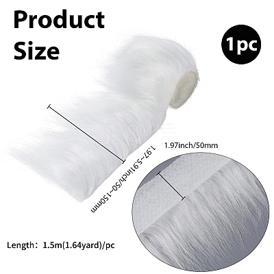 1Pc Artificial Wool Fabric for Christmas AJEW-GF0011-13A-1
