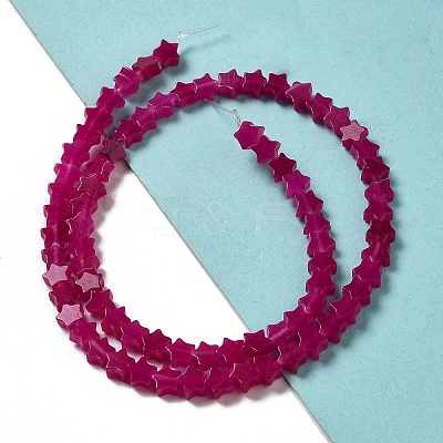 Dyed Natural White Jade Beads Strands G-G085-B04-02-1