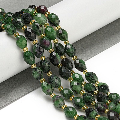Natural Ruby in Zoisite Beads Strands G-N342-41-1