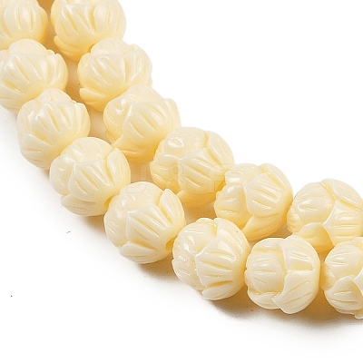 Synthetic Coral Carved Beads Strands CORA-C003-07-1
