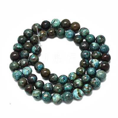 Natural Wave Jasper Beads Strands G-R485-10-6mm-1-1