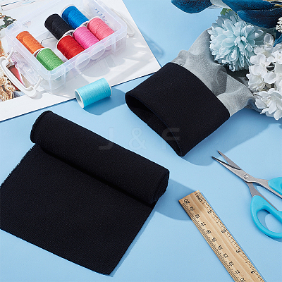 Cotton Stretch Kintted Rib Fabric DIY-WH0002-69B-1