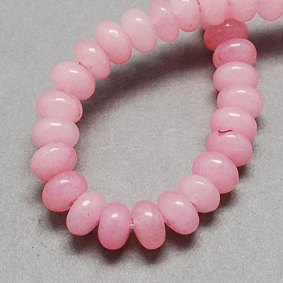 Natural White Jade Bead Strands G-R169-8x5mm-M-1