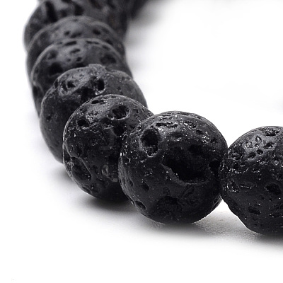 Natural Lava Rock Beads Strands G-S259-11-8mm-1