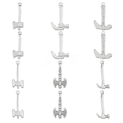 12Pcs 6 Style 304 Stainless Steel Pendants STAS-DC0005-43-1