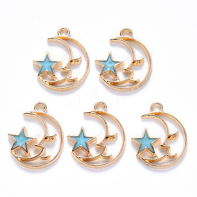 Alloy Enamel Pendants ENAM-S121-062C-1