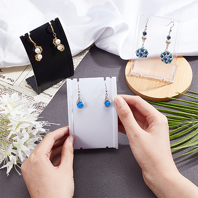 6Pcs 3 Colors PP Slant Back Necklace Display Holder NDIS-DR0001-01-1