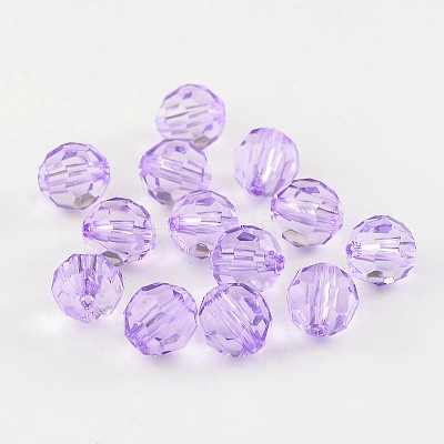 Transparent Acrylic Beads PL505Y-15-1