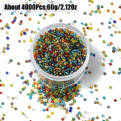 200G Glass Seed Beads SEED-YW0002-85C-1