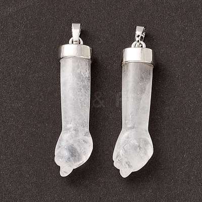 Natural Quartz Crystal Pendants G-K322-01B-1