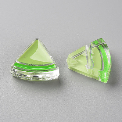 Transparent Enamel Acrylic Beads TACR-S155-001D-1