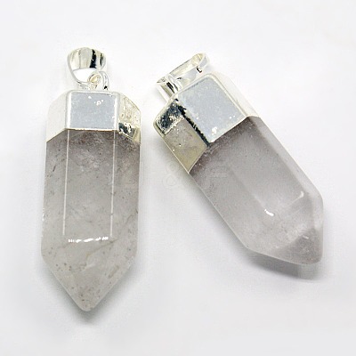 Natural Gemstone Pencil Point Pendants G-F0138-05P-1