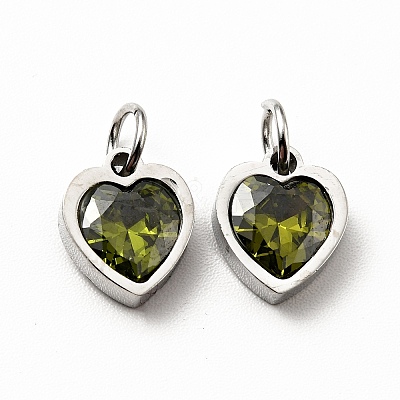 304 Stainless Steel Pendants STAS-D189-06P-04-1