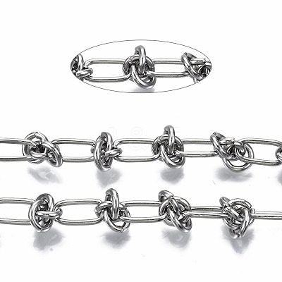 Tarnish Resistant 304 Stainless Steel Link Chains CHS-S008-005P-1