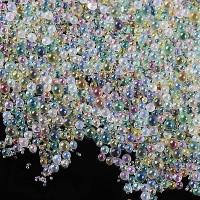 AB-Color Plated DIY 3D Nail Art Decoration Mini Glass Beads EGLA-TAC0001-02C-1
