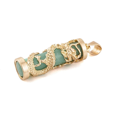Synthetic Luminous Stone Column Pendants FIND-C058-01G-03-1