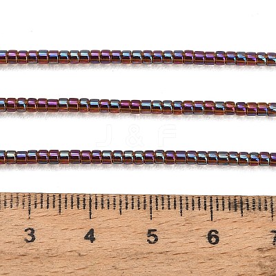 Electroplate Glass Beads Strands GL-CBAA615-01H-1
